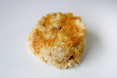 Bir yığın kızarmış pirinç. Yakın çekim.