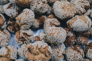 Pek çok ekmek somununa yakın çekim yakın çekim