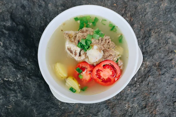 Smaklig Soppa Med Grönsaker Och Kött — Stockfoto