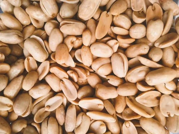 Erdnüsse Hintergrund Gebratene Cashew Und Salzige Erdnüsse — Stockfoto