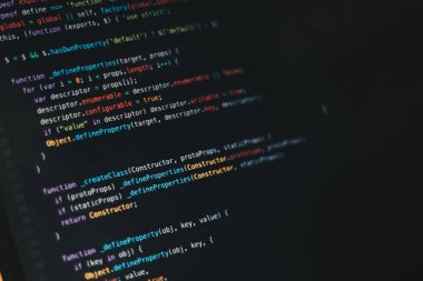 Bilgisayar monitöründeki program kodu