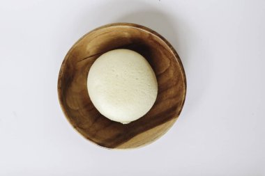 Bakpia Kukus Pastası ya da peynirli buğulanmış Bakpia Pastası. Yogyakarta 'dan geleneksel Endonezya-Çin yemekleri.