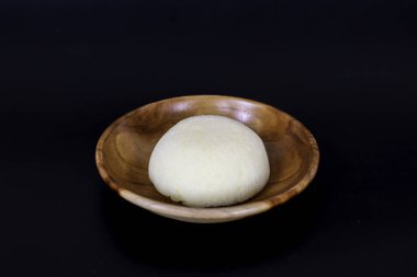 Bakpia Kukus Pastası ya da peynirli buğulanmış Bakpia Pastası. Yogyakarta 'dan geleneksel Endonezya-Çin yemekleri.