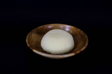 Bakpia Kukus Pastası ya da peynirli buğulanmış Bakpia Pastası. Yogyakarta 'dan geleneksel Endonezya-Çin yemekleri.