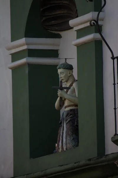 Statue Old Church — Stock Photo, Image