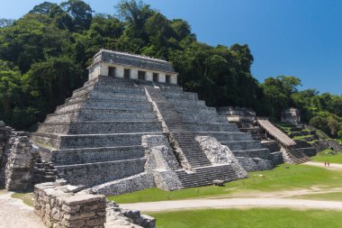Kukulcan El Castillo Tapınağı Piramidi, Chichen Itza, Yucatan, Meksika, Maya medeniyeti
