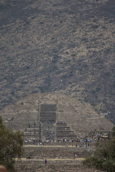 Pirâmide Sol Teotihuacan Património Mundial Unesco México — Fotografia de Stock