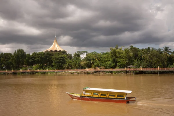 Bangkok Thailand Boot Het Meer — Stockfoto