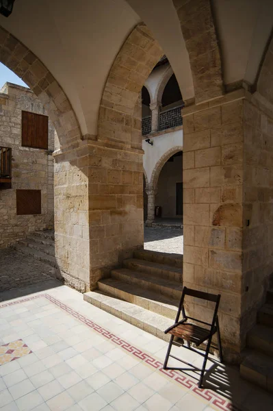 Klasztor Omodos Powstał Pierwszych Wiekach Ery Chrześcijańskiej Znajduje Się Cząstka — Zdjęcie stockowe