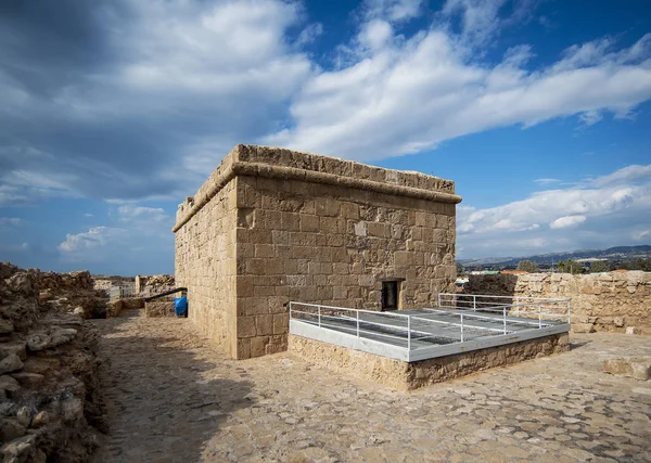 Los Bizantinos Construyeron Fortaleza Que Custodiaba Puerto Pafos Siglo Vii — Foto de Stock