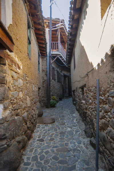 Pueblo Kakopetria Que Griego Significa Piedra Mala Uno Los Pueblos — Foto de Stock