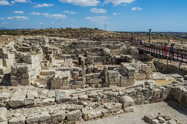 Kourion Fue Construido Siglo Xii Por Los Micénicos Que Participaron — Foto de Stock