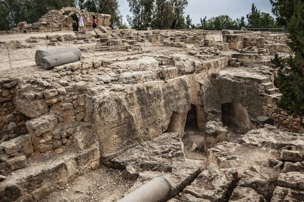 Fortaleza Para Proteger Pafos Los Árabes Fue Erigida Por Los — Foto de Stock