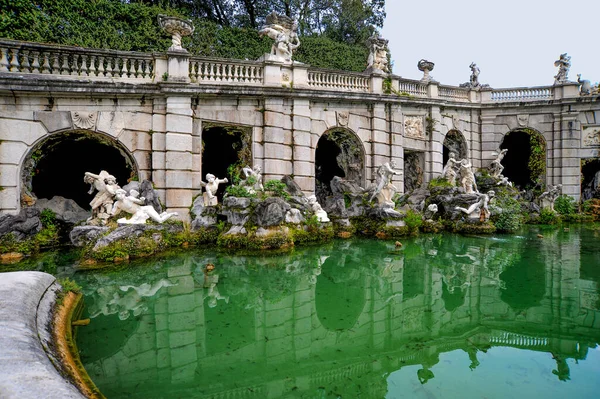 Conjunto Palacio Parque Caserta Sorprende Gran Escala Última Creación Este — Foto de Stock