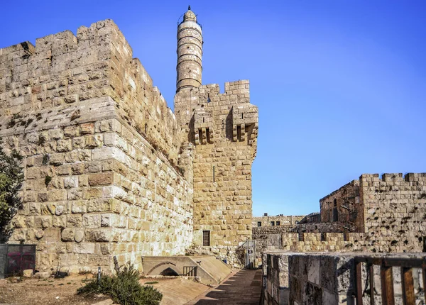 Las Murallas Fortaleza Jerusalén Que Han Sobrevivido Hasta Nuestros Días — Foto de Stock