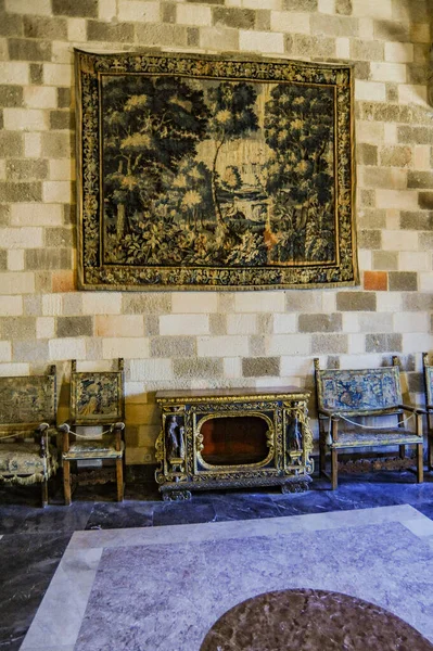 Pałac Wielkich Mistrzów Zniszczony Podczas Rządów Tureckich Został Odrestaurowany Przez — Zdjęcie stockowe