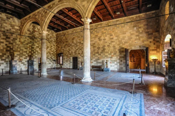 Palazzo Dei Gran Maestri Distrutto Durante Dominio Turco Restaurato Dagli — Foto Stock