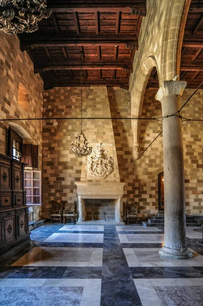 Palazzo Dei Gran Maestri Distrutto Durante Dominio Turco Restaurato Dagli — Foto Stock