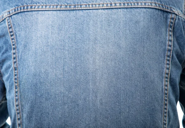 Jeans jacket from back — Stock Photo, Image