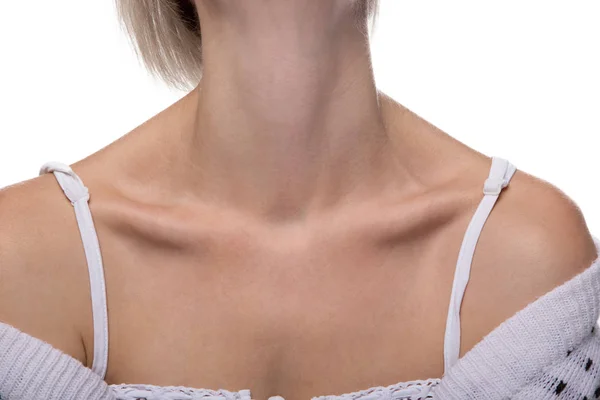 Womans neck and shoulders — Stock Photo, Image