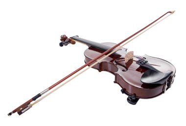 Ahşap kahverengi keman sopa ile