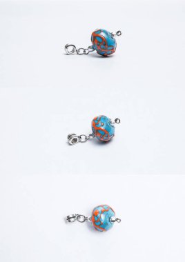 Cam renkli mavi boncuk