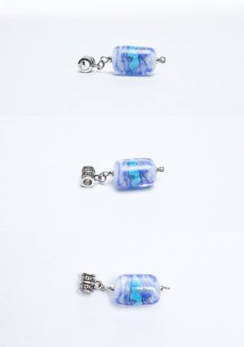 Cam el yapımı mavi boncuk