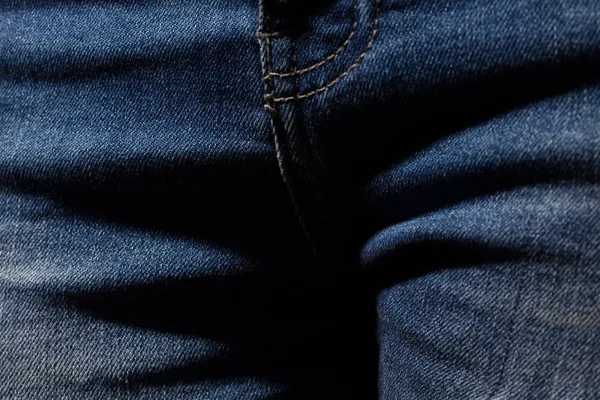 Sømmer av blå jeans – stockfoto