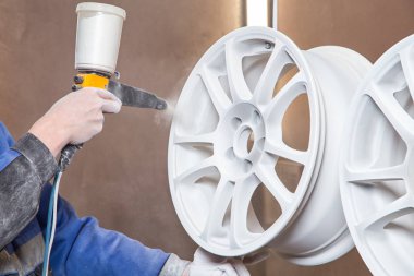 İşlem otomatik jantlar boya tozu