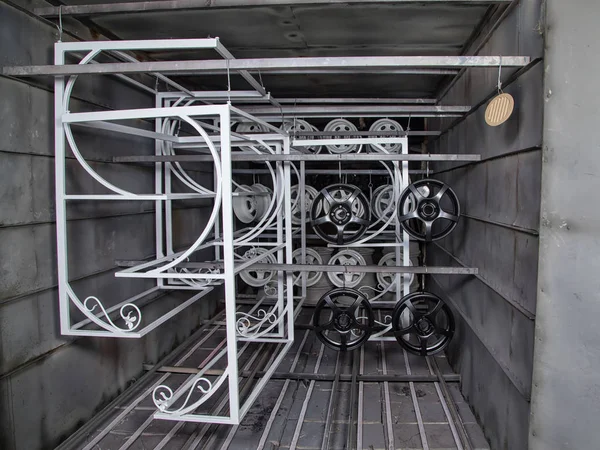 Toz boya ve metal ayrıntılarını kurutma