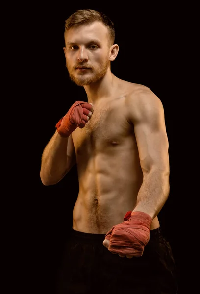 Sportsman with boxing bandages — Stock Photo, Image