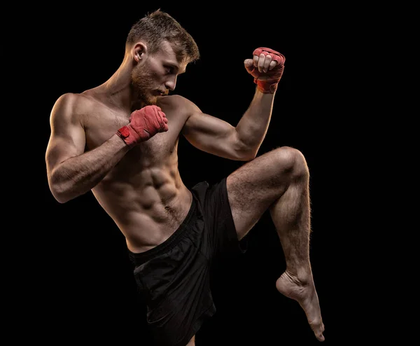 Skäggiga fighter under träning — Stockfoto