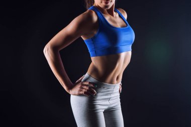 Sportif beden ve ince şekli