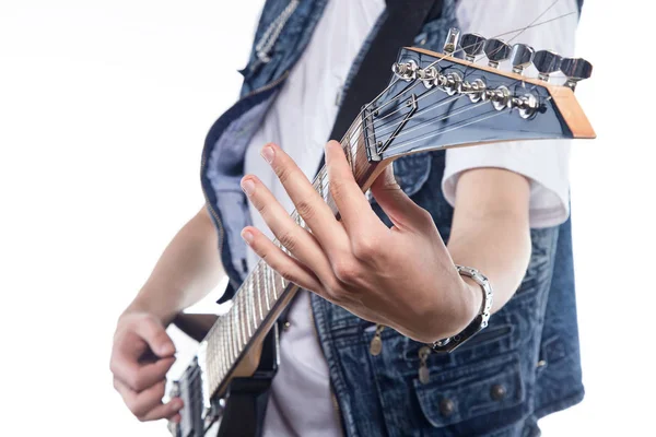 首のエレク トリック ギターの写真 — ストック写真