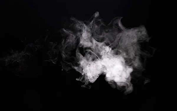 Белый облачный дым из паров электронной сигареты — стоковое фото