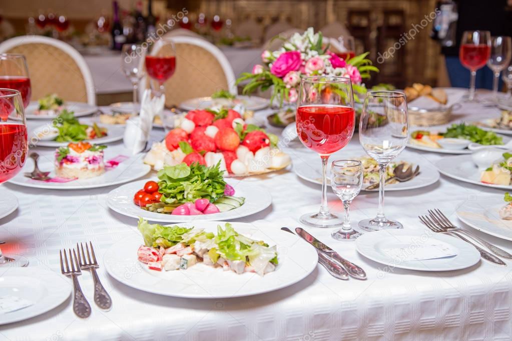 Photo of feast - tablewear and meal