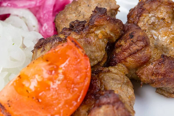 Domuz Barbekü ızgara sebzeli