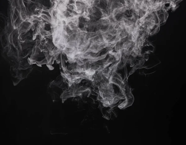 White isolated smoke of e-cigarette — Stock Photo, Image