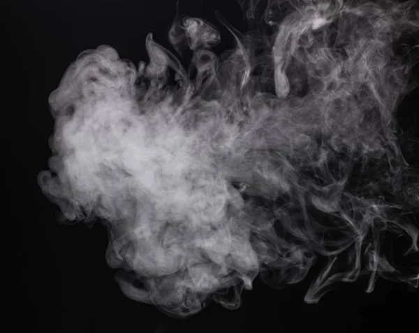 Wit geïsoleerd mist van e-sigaret — Stockfoto