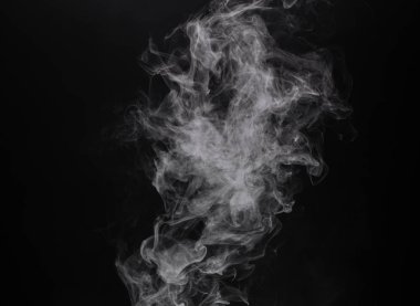 Fotoğraf izole beyaz buharı duman bulutu