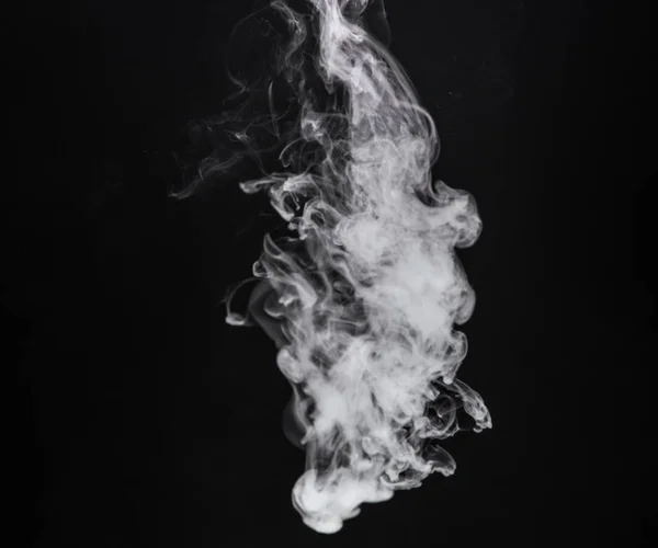 白色隔离烟雾照片云 — 图库照片