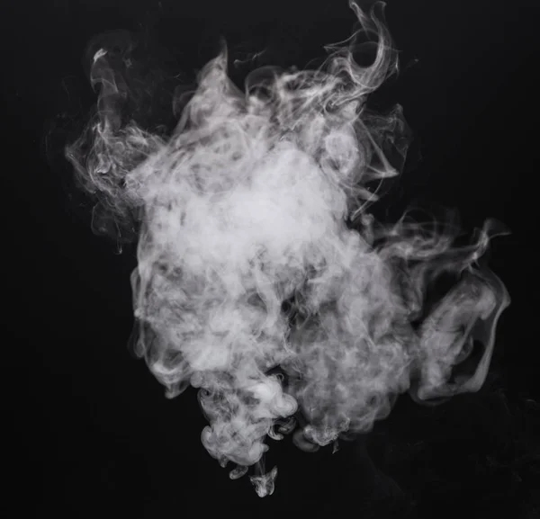 Foto aislado humo blanco del cigarrillo electrónico — Foto de Stock