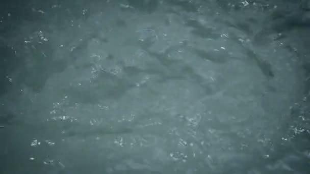 Agua azul en la piscina — Vídeo de stock