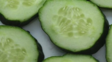 Diyet salatalık parçaları