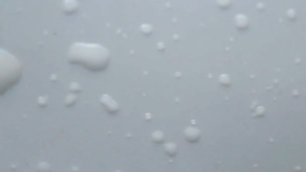 White surface with drops — Stock Video