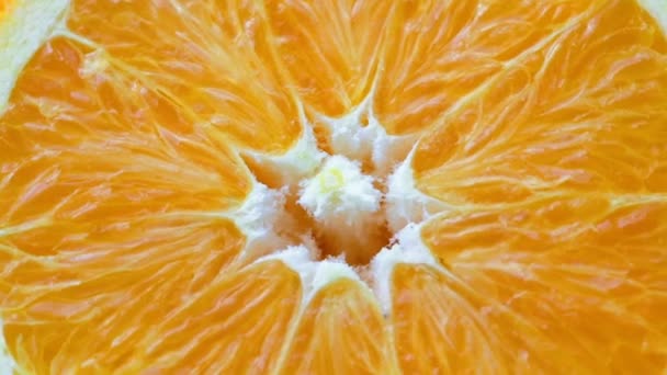 Fresh rotating orange — Stock Video