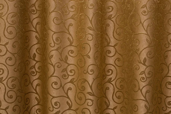 Vorhang aus braunem Stoff — Stockfoto