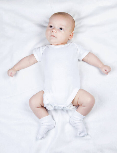 Photo of lying three-month baby