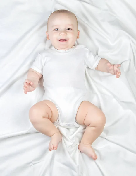 Smiling happy five-month baby — Stock Photo, Image