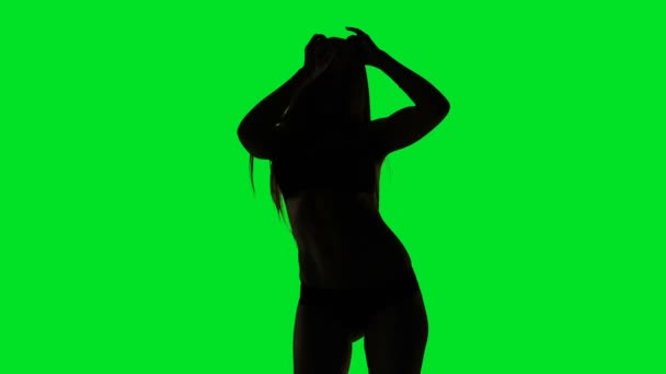 Sexy Genç kız dans — Stok video